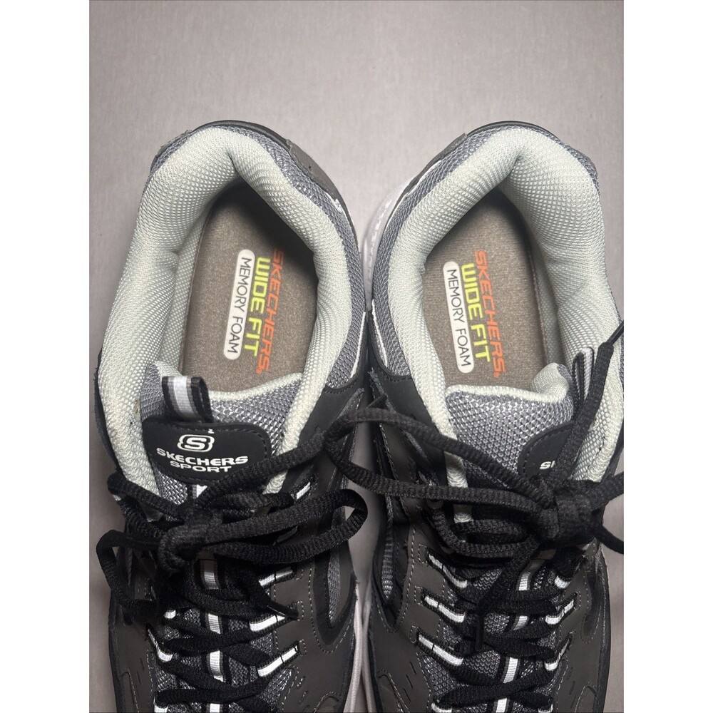 Skechers Stamina Cutback Shoes Mens Size 14 EW Extra Wide Gray Running Sneakers - Picture 12 of 14